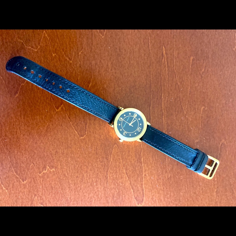 Marc Jacob’s Black Leather Watch
